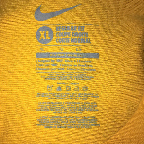 Men's Nike Yellow T-Shirt - Picture 4 of 6